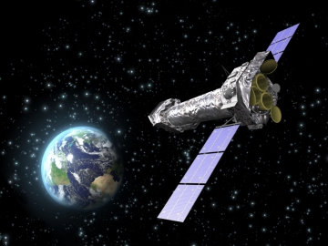 Das XMM-Newton-Weltraumteleskop (Visualisierung/Credit: ESA)