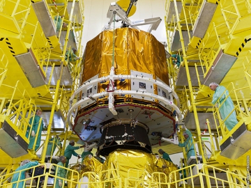 Gaia in der Test Facility (Credit: AIP/GAIA/ESA)