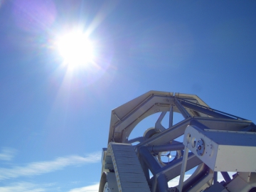 Das Gregor-Teleskop am Observatorio del Teide (Credit: AIP)
